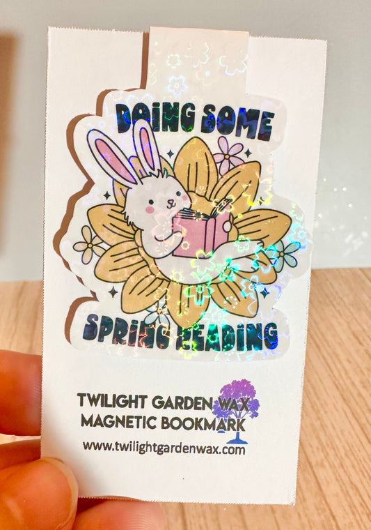Doing Some Spring Reading Magnetic Bookmark