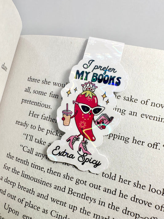 I Prefer My Books Extra Spicy Magnetic Bookmark