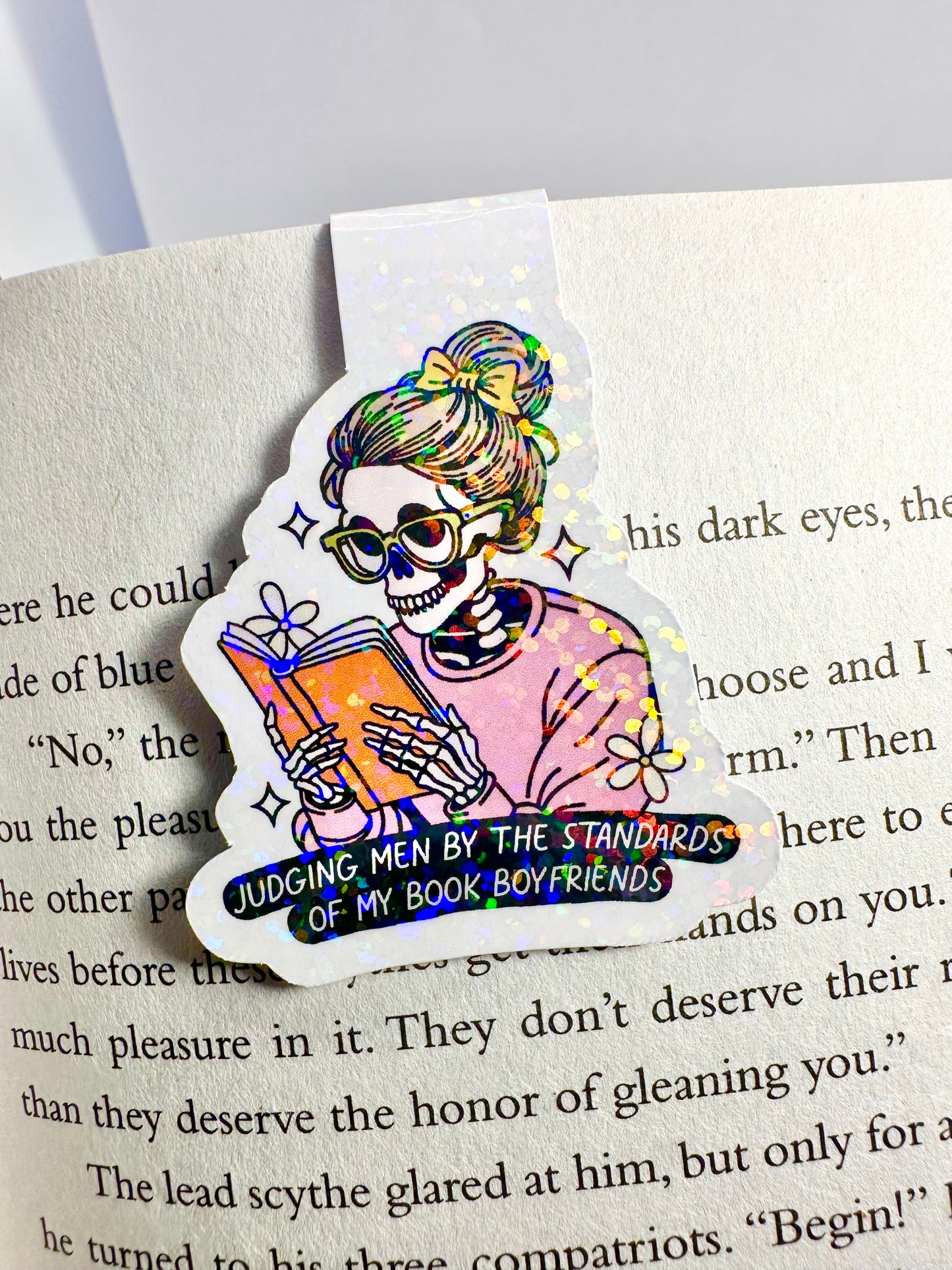 Judging Men by My Book Boyfriends Magnetic Bookmark