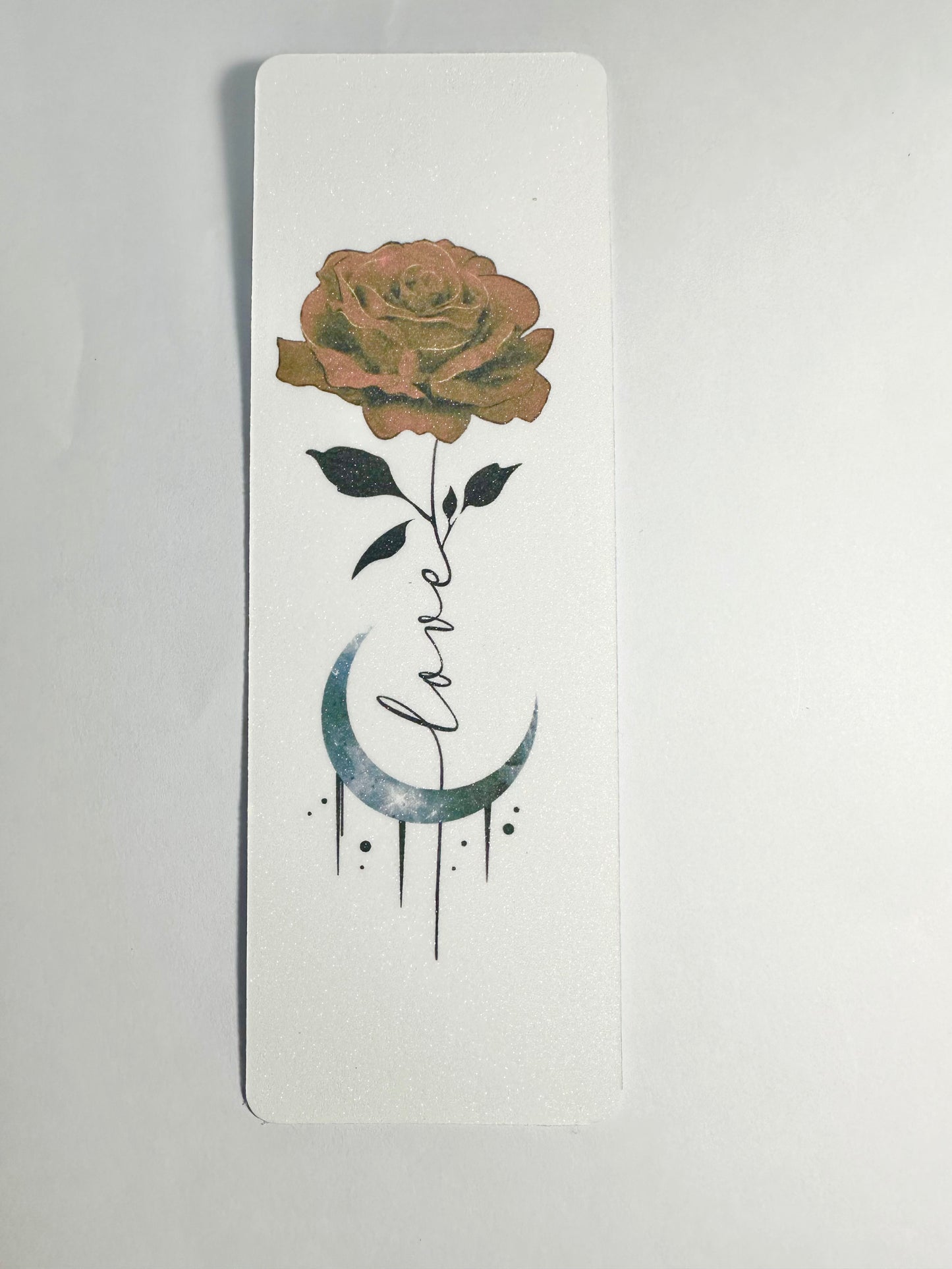 Love Red Rose Traditional Bookmark