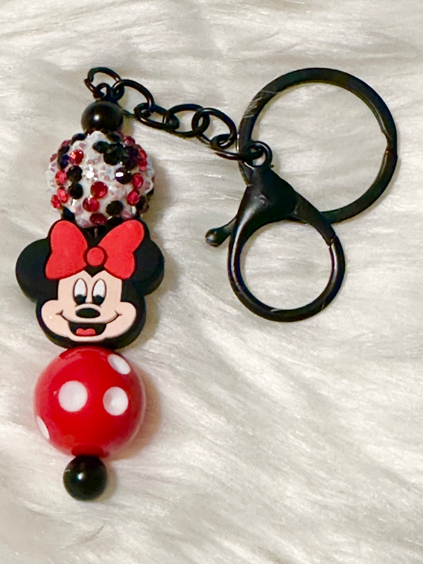 Miss Mouse Decorated Keychain