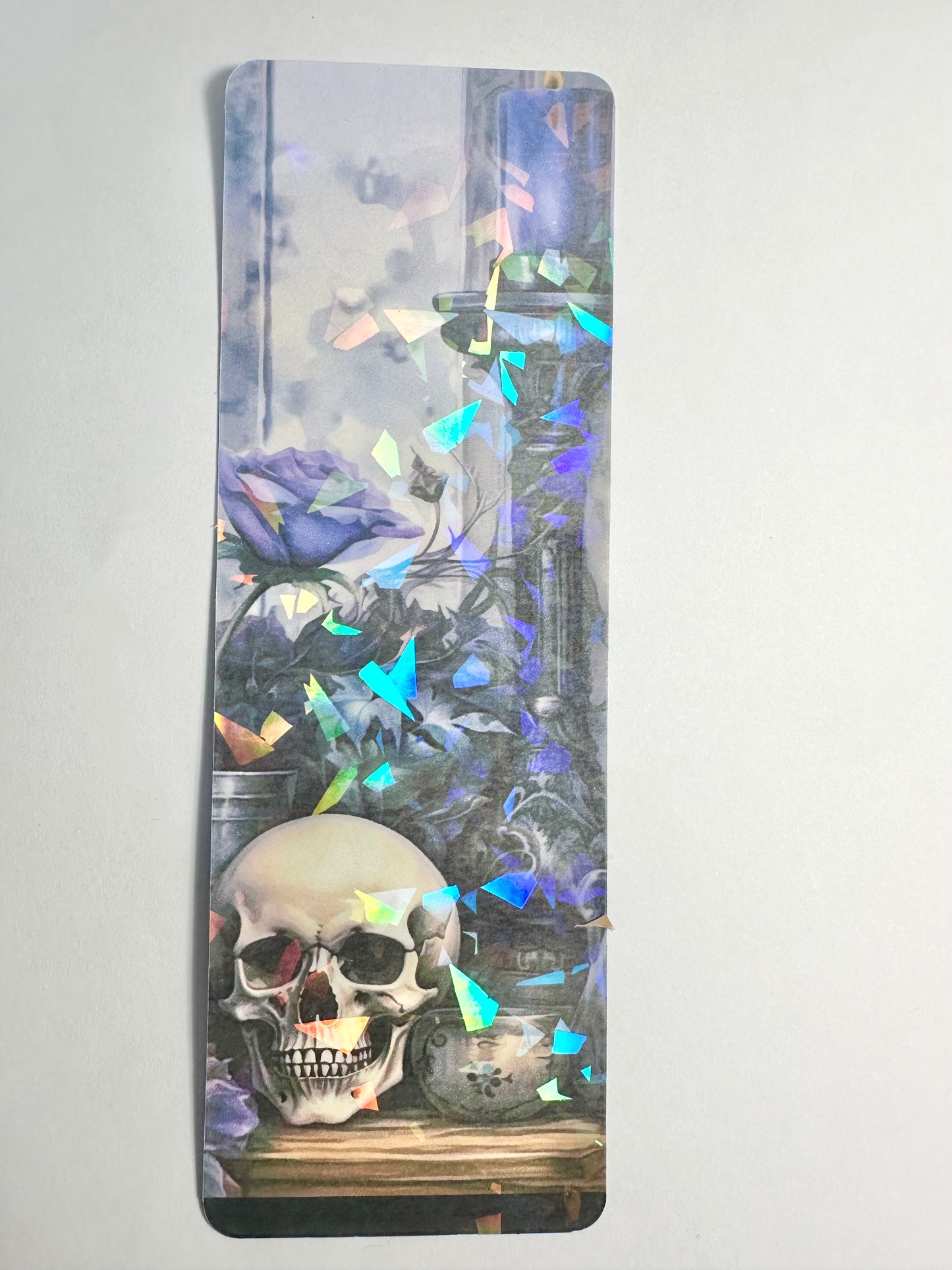 Skull and Candles Traditional Bookmark