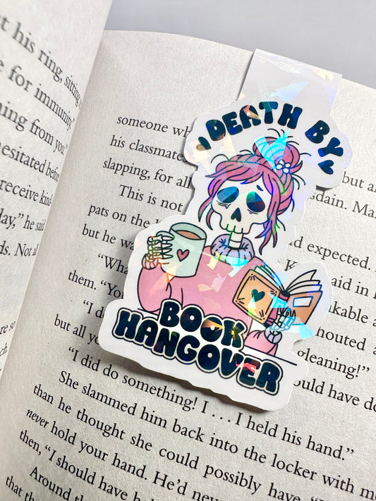 Death by Book Hangover Magnetic Bookmark