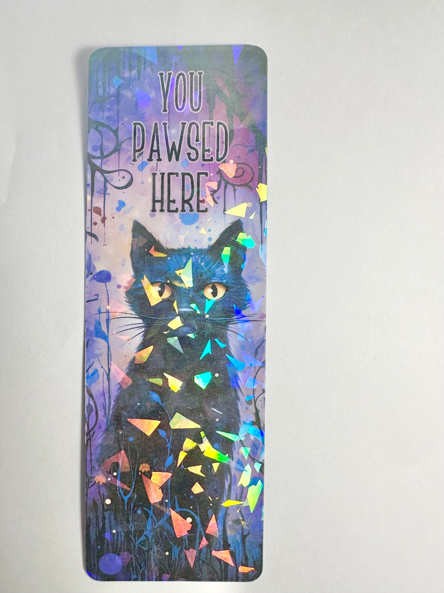 Cat You Pawsed Here Traditional Bookmark