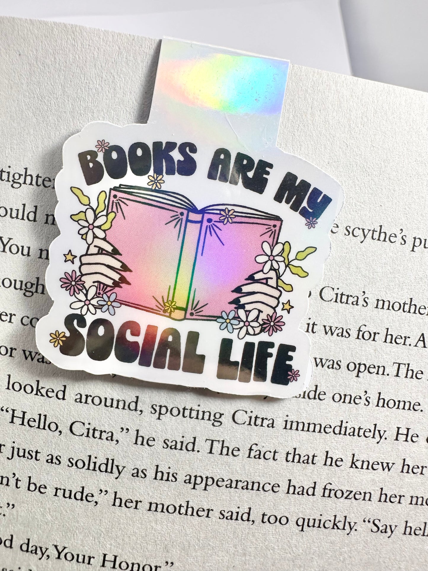 Books are my Social Life Magnetic Bookmark
