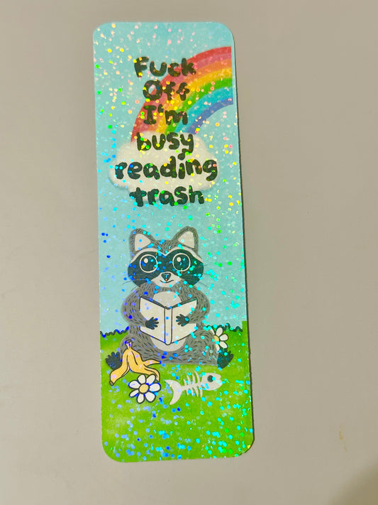 F**k Off I'm Busy Reading Trash Traditional Bookmark (Copy)
