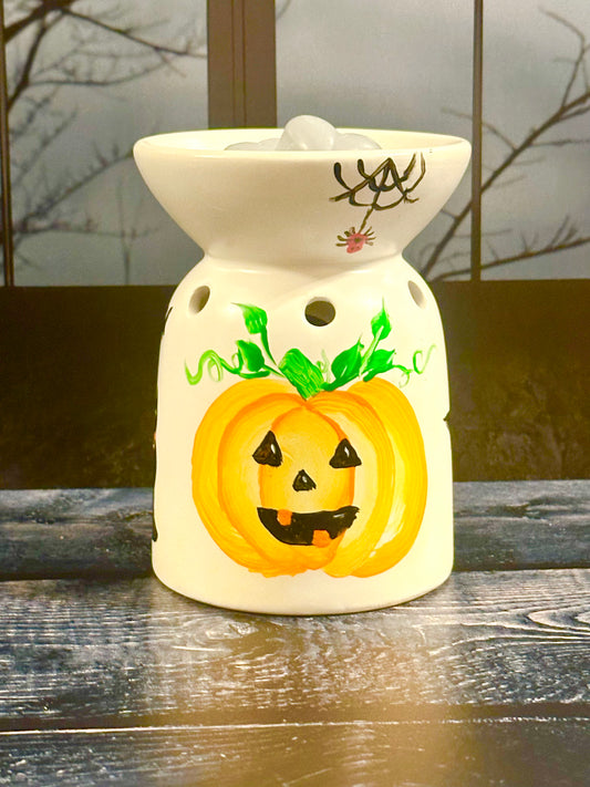 Jack O'Lantern Hand-Painted Wax Warmer