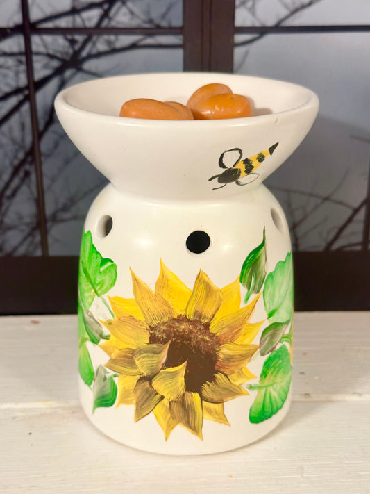 Sunflower Hand-Painted Wax Warmer