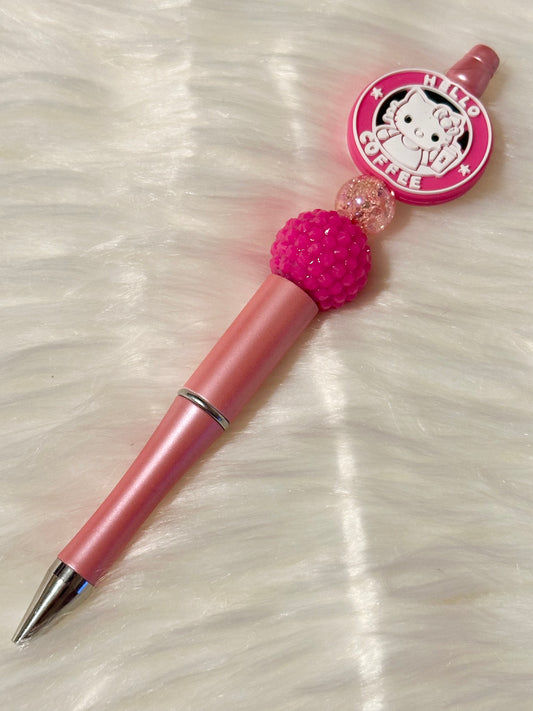Kitty Coffee Decorated Pen