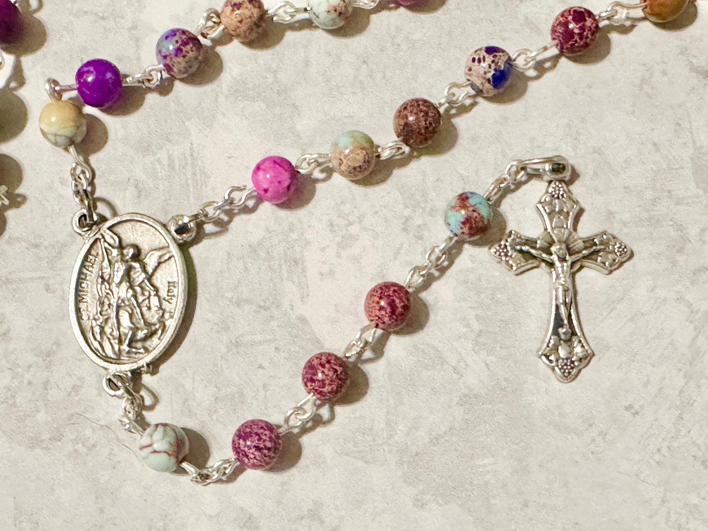 Bright Gemstone Handmade Rosary