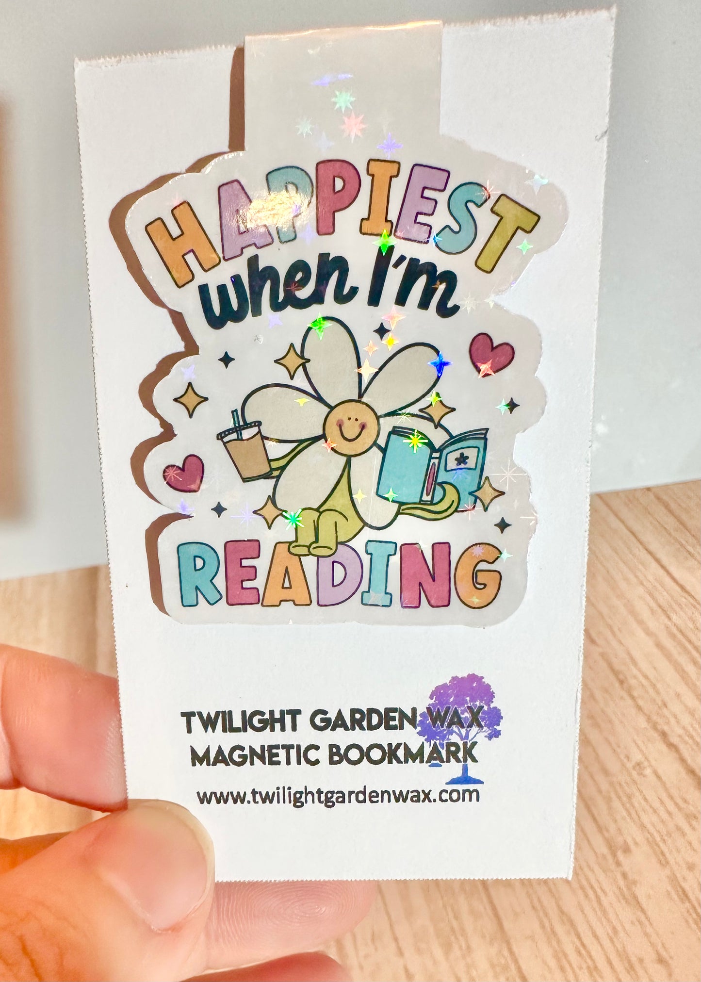 Happiest When I'm Reading Magnetic Bookmark