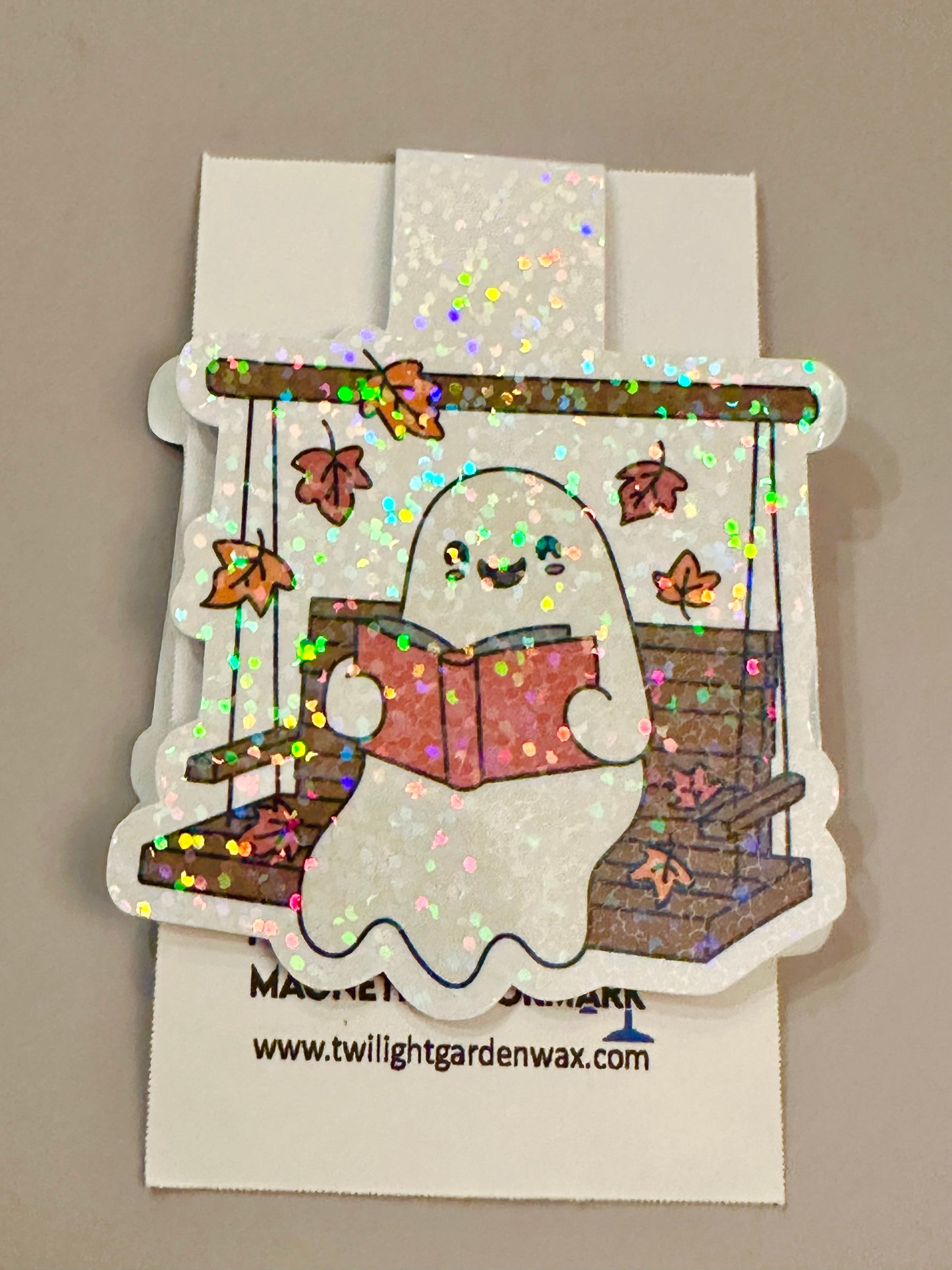 Ghost Reading on Swing Magnetic Bookmark