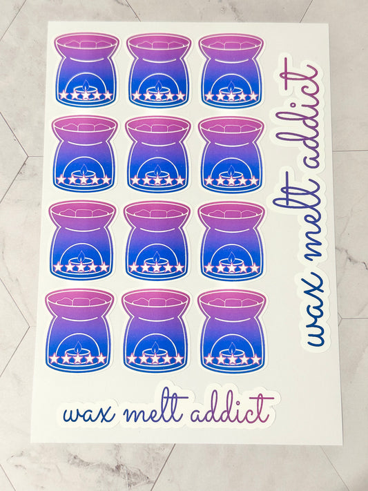 Wax Melt Sticker to Label and Review