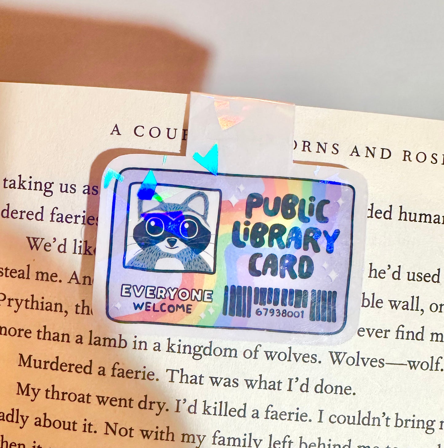 Public Library Card Magnetic Bookmark