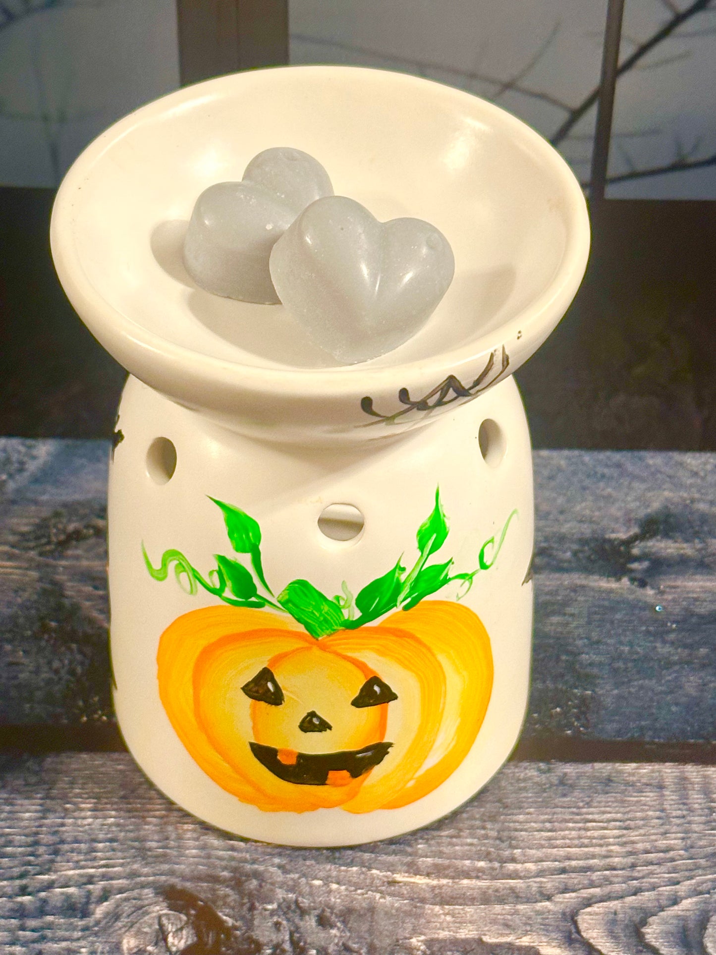 Jack O'Lantern Hand-Painted Wax Warmer