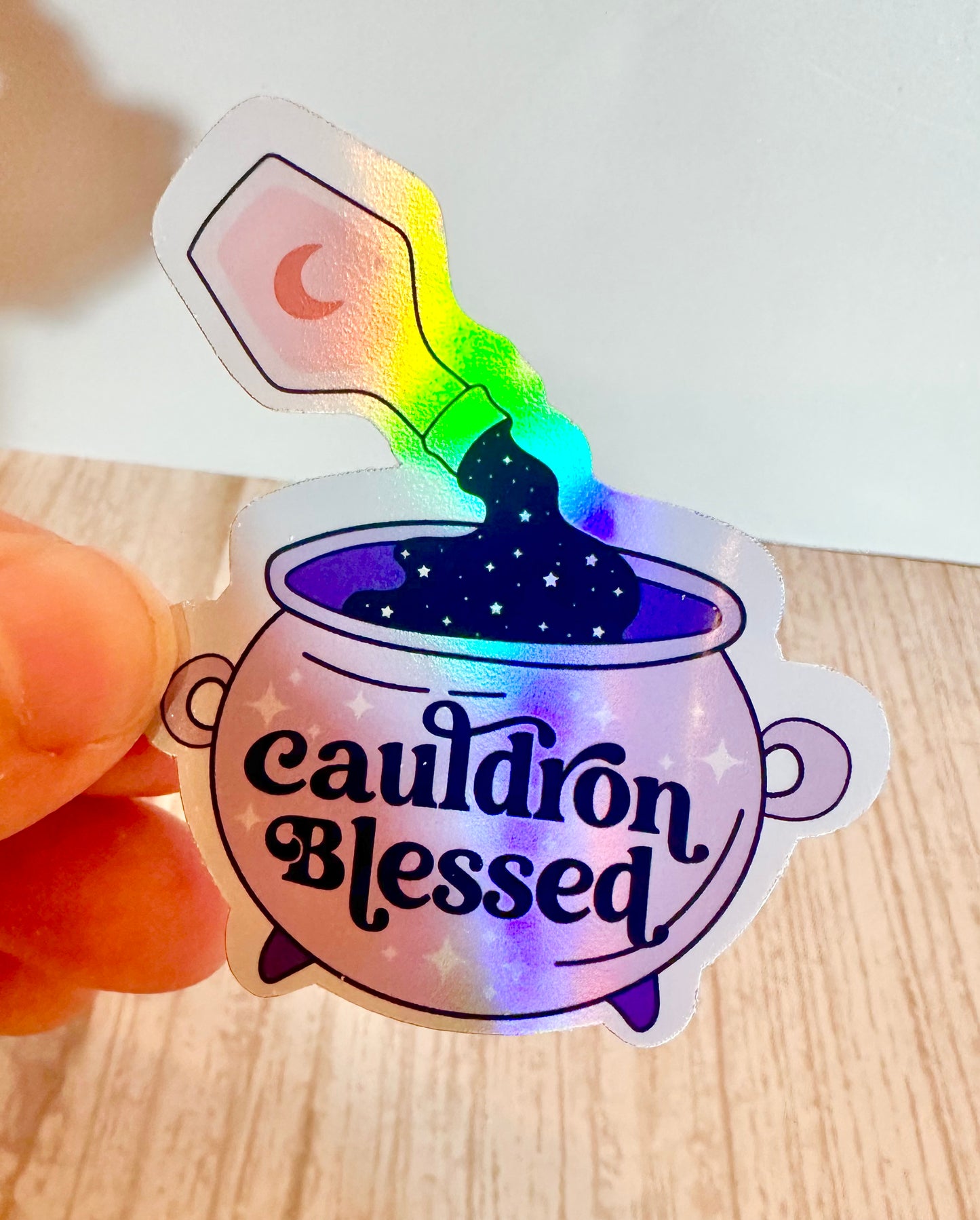 Cauldron Blessed Sticker Holo