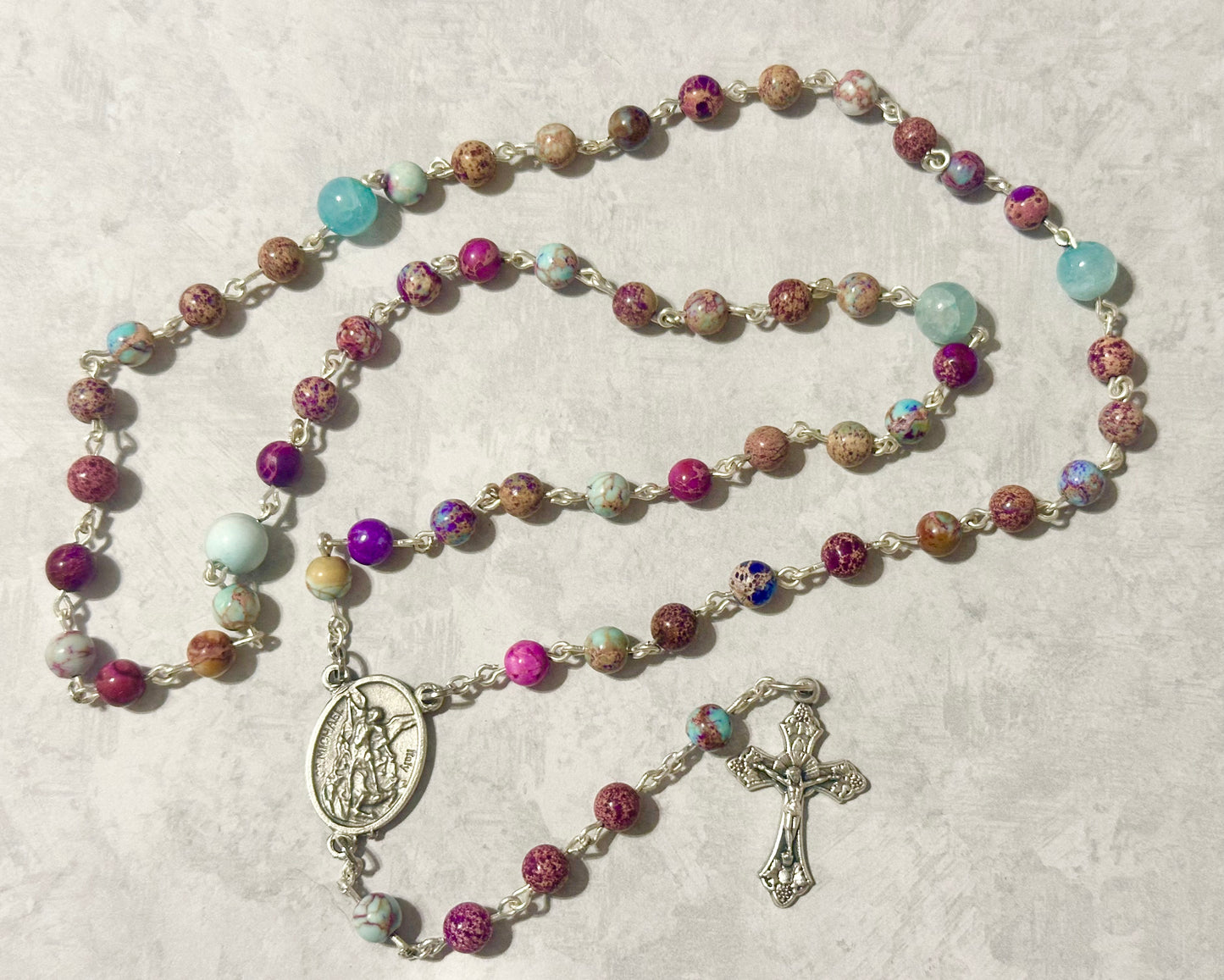 Bright Gemstone Handmade Rosary