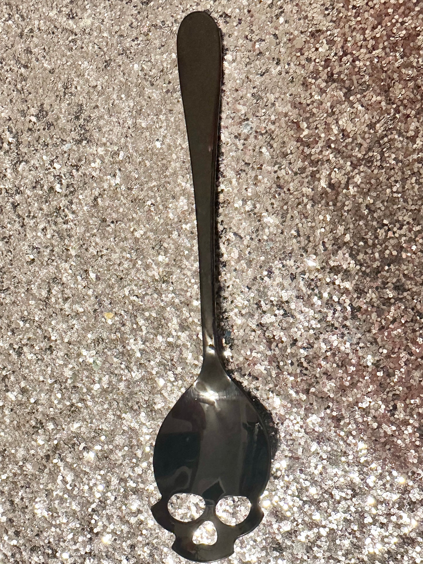 Black Skull Scoopable Wax Spoon