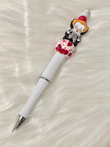 Killer Clown Decorated Pen