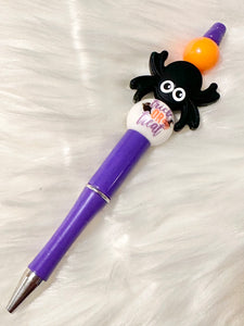 Trick or Treat Spider Decorated Pen